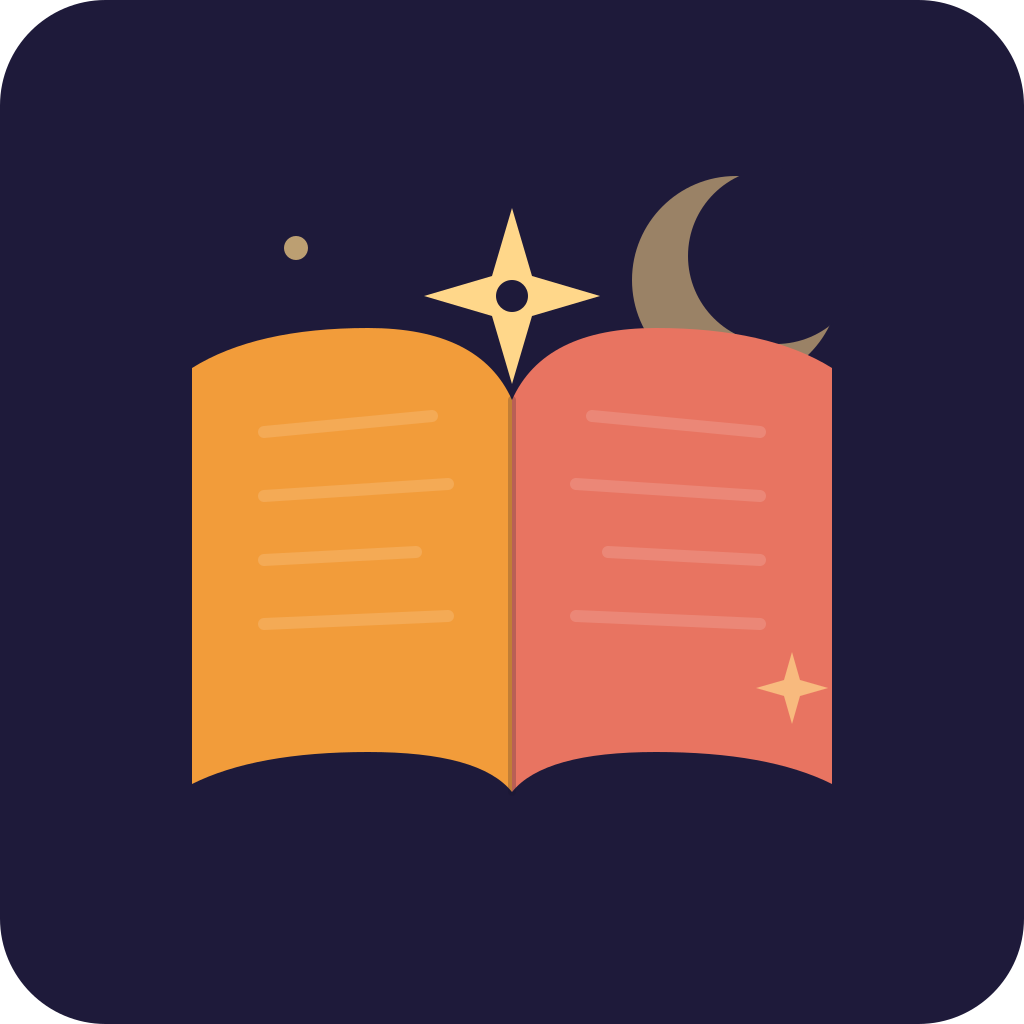 Talevo AI Children's Stories App Logo Dark Mode